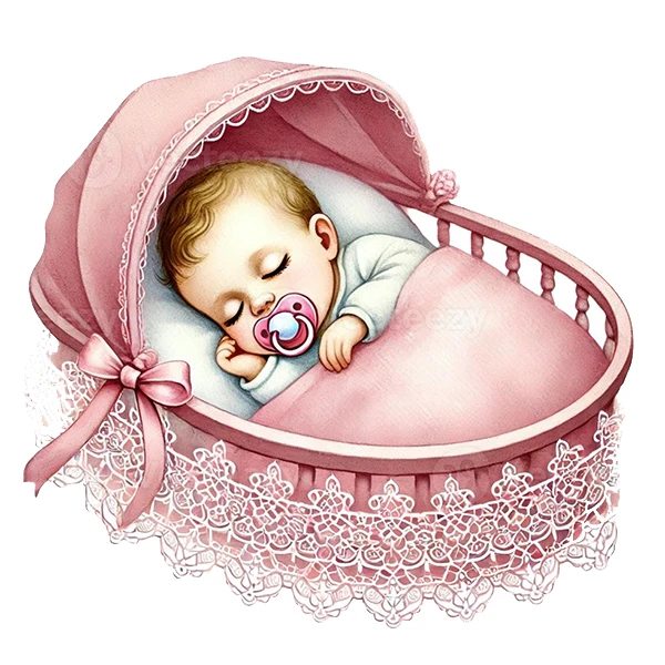 استیکر پارچه و لباس پاد آفرین طرح نی نی کد 2507