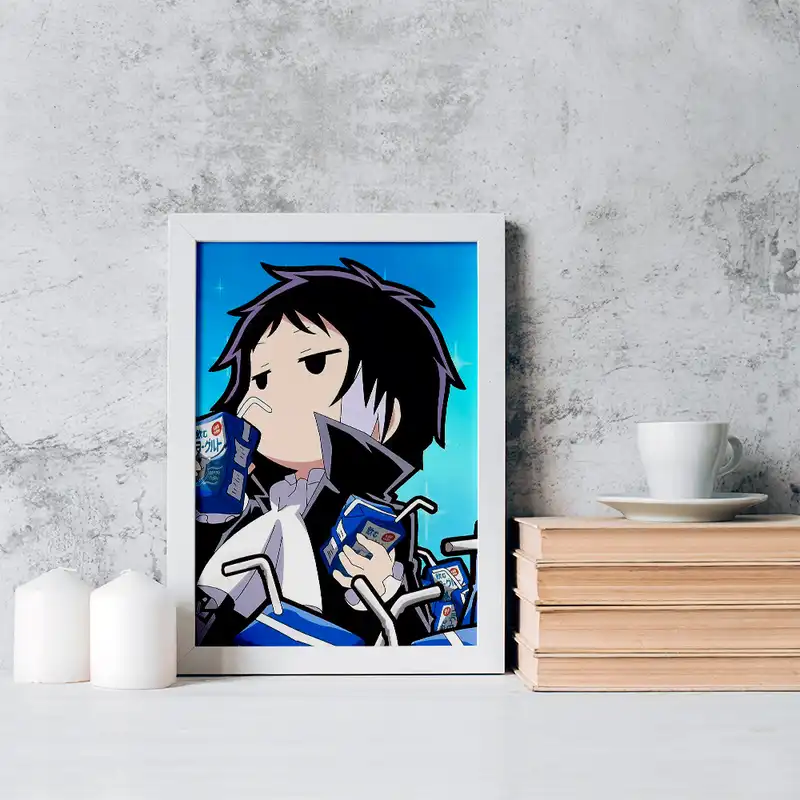 تابلو خندالو مدل آکوتاگوا انیمه سگ های ولگرد بانگو کد 15661