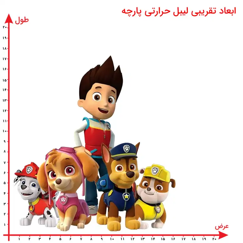 استیکر پارچه و لباس مدل برچسب dtf طرح سگ های نگهبان