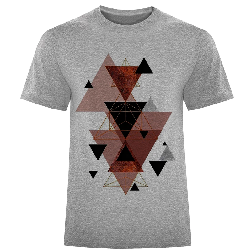 تی شرت آستین کوتاه مردانه مدل انتزاعی A98