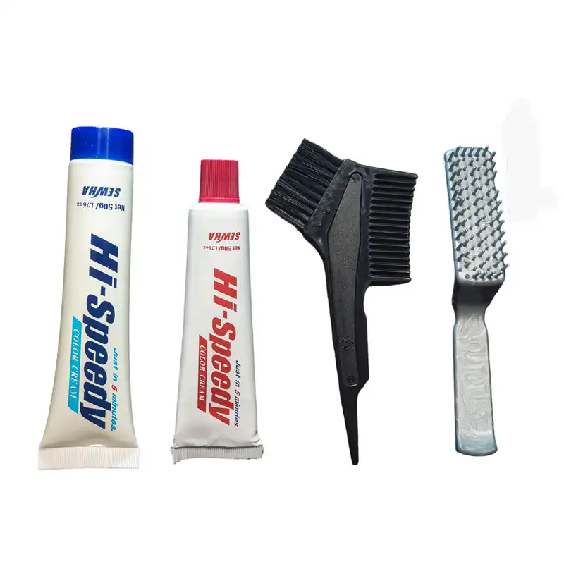 کیت رنگ مو های اسپیدی شماره 5 حجم 50 میلی لیتر رنگ قهوه ای تیره