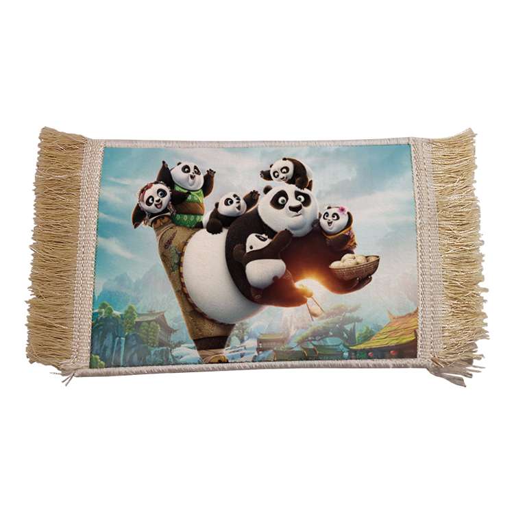 فرش ماشینی دیوارکوب مدل پاندا کونگ فو کار کد 3