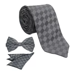 ست کراوات و پاپیون و پوشت مردانه مدل  MSET122S