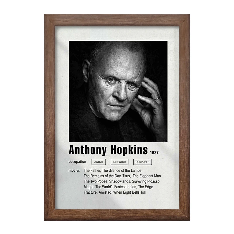تابلو خندالو طرح آنتونی هاپکینز (Anthony Hopkins) کد F11209