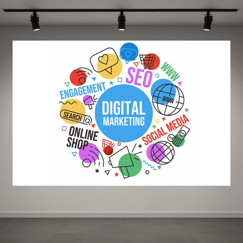 پوستر طرح مخمل بیزینس مدل دیجیتال مارکتینگ کد AR3059315