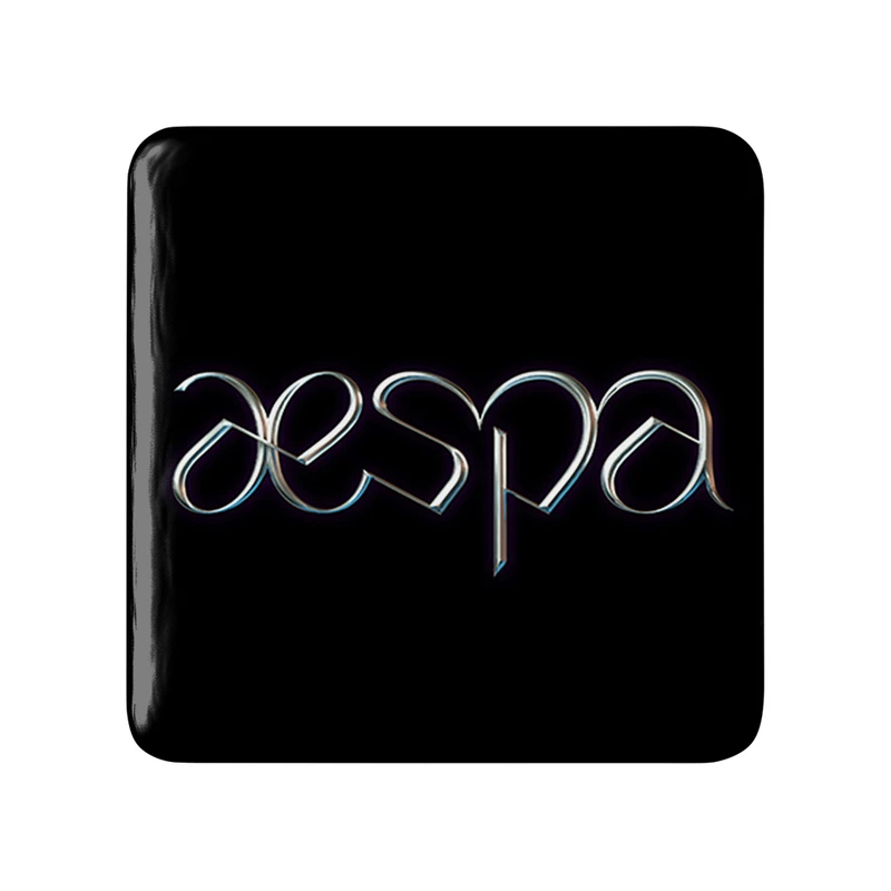 مگنت خندالو طرح گروه آسپا Aespa  مدل مربعی کد 19755