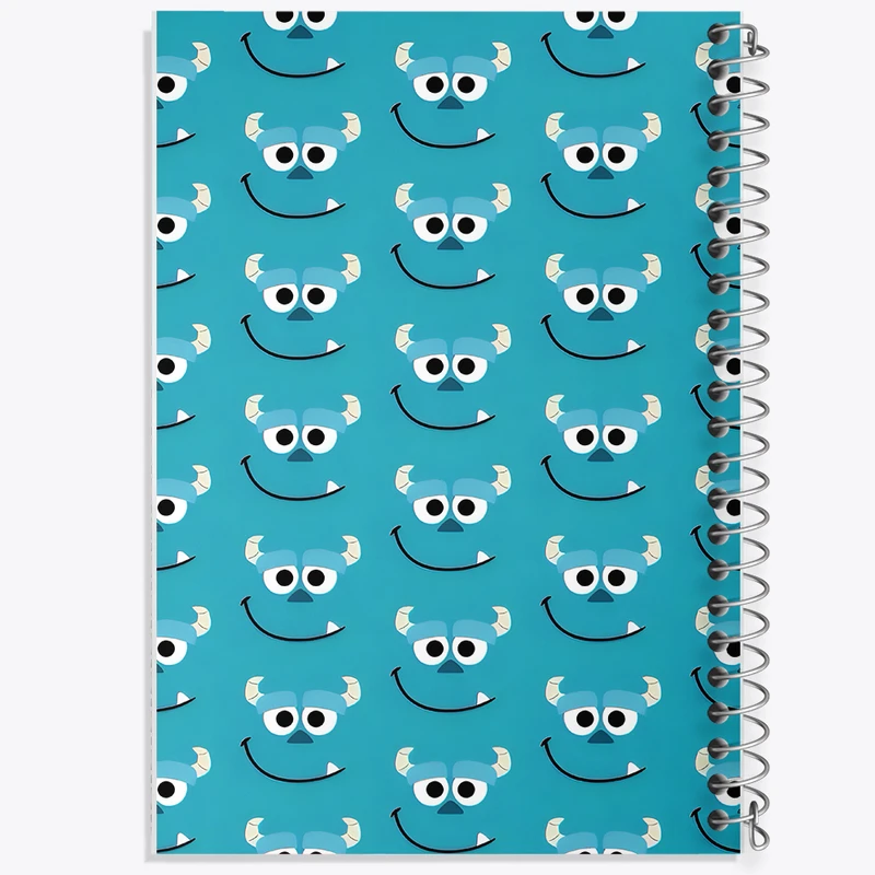 دفتر ژورنال نویسی 50 برگ خندالو مدل نقطه ای طرح پترن کارخانه هیولاها کد N5231