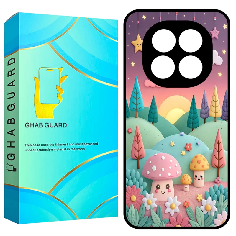 کاور قاب گارد طرح قارچی مدل GN14P مناسب برای گوشی موبایل شیائومی Redmi Note 14 Pro 5G / Note 14 Pro Plus 5G