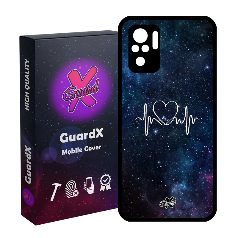 کاور گارد ایکس طرح Love مدل Glass10114 مناسب برای گوشی موبایل شیائومی Redmi Note 10 4G / Note 10S