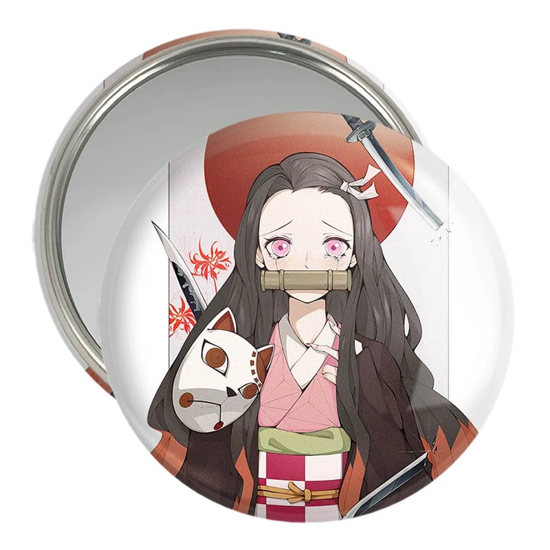 آینه جیبی خندالو مدل کامادو نزوکو انیمه شیطان کش  کد 11468