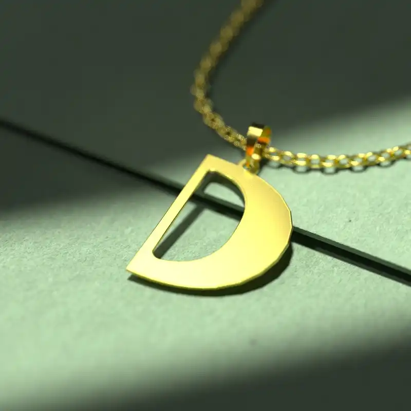 گردنبند طلا 18 عیار زنانه مدوپد مدل حرف D کد H3-1-1264