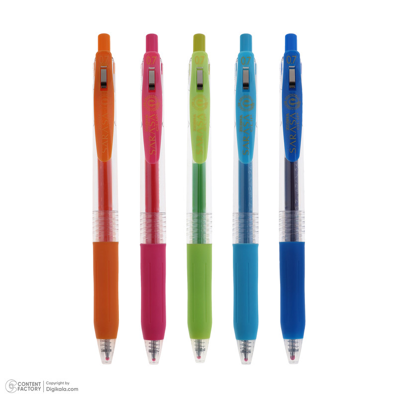 روان نویس زبرا مدل ساراسا کد 0.7 بسته 5 عددی