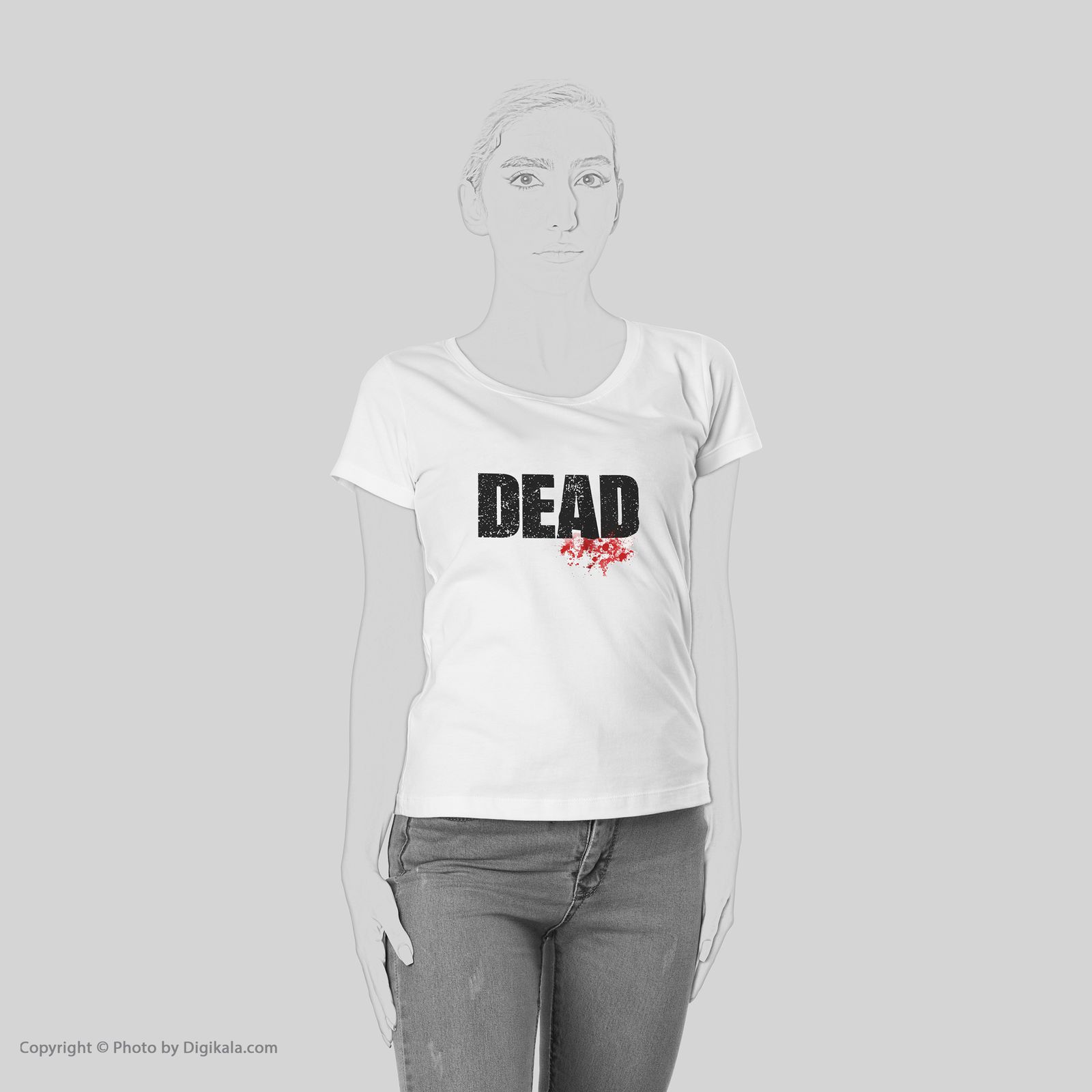تی شرت یورپرینت به رسم طرح مرده کد 514 -  - 6