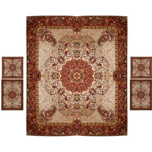 ست 5 تکه روتختی ترمه نگین خاتم طرح افشار کد 1