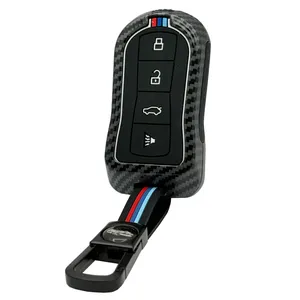 کاور ریموت و سوئیچ خودرو ام آر جی مدل A1047 طرح فلز کربن مناسب برای هایما S8