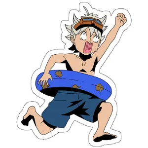 استیکر لپ تاپ مدل Black Clover - Asta