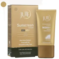 کرم ضدآفتاب رنگی صورت ژوت SPF 50 مدل 1986 ضد آب، محافظت&zwnj;کننده در برابر اشعه&zwnj;های UVA و UVB ماسب برای انوع پوست حجم 40 میلی لیتر