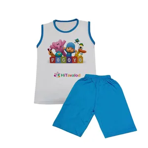 ست تاپ و شلوارک بچگانه مدل پوکویو کد STb4005