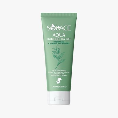 ژل آبرسان صورت، گردن سولس مدل ژل آبرسان Aqua Hydrogel Tea Tree مناسب برای چرب، آکنهدار، مختلط حجم 50 میلیلیتر