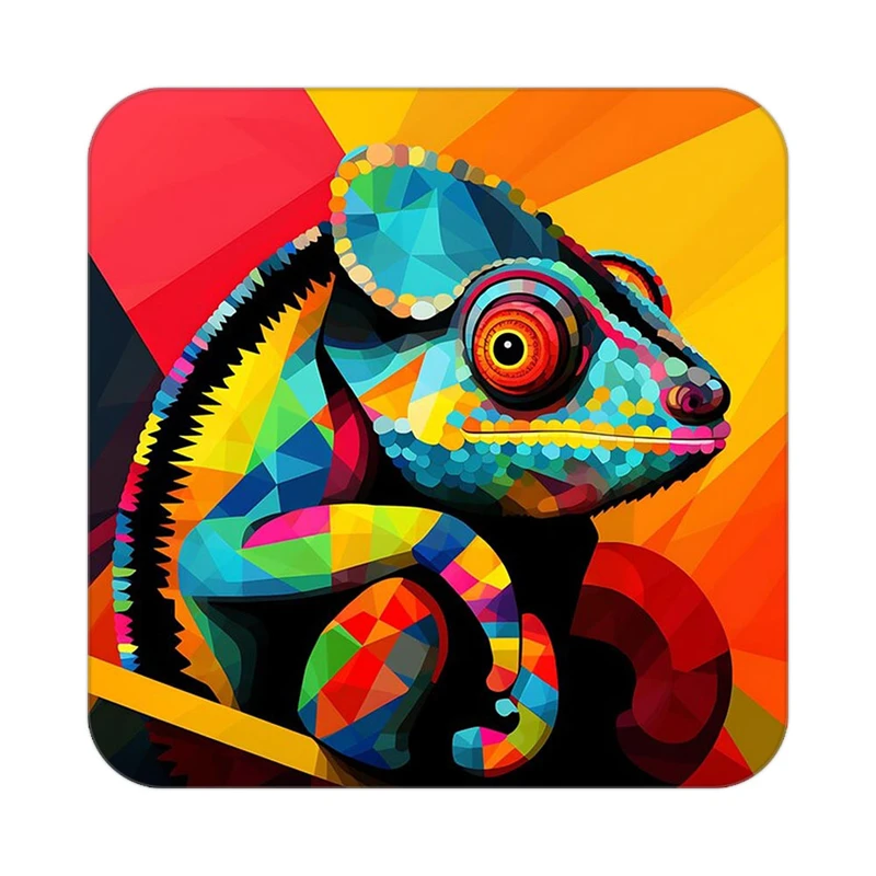 زیر لیوانی کاکتی طرح حیوانات رنگی مدل mp25344