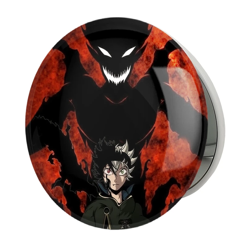 آینه جیبی خندالو طرح آستا انیمه بلک کلاور Black Clover مدل تاشو کد 11729 