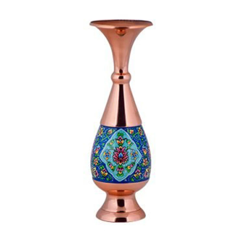 گلدان مسی هنرلوکس طرح نقاشی مدل PG25