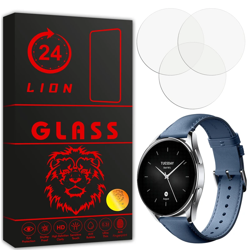  محافظ صفحه نمایش لاین مدل RB007 مناسب برای ساعت هوشمند شیائومی Watch S2 46mm بسته سه عددی