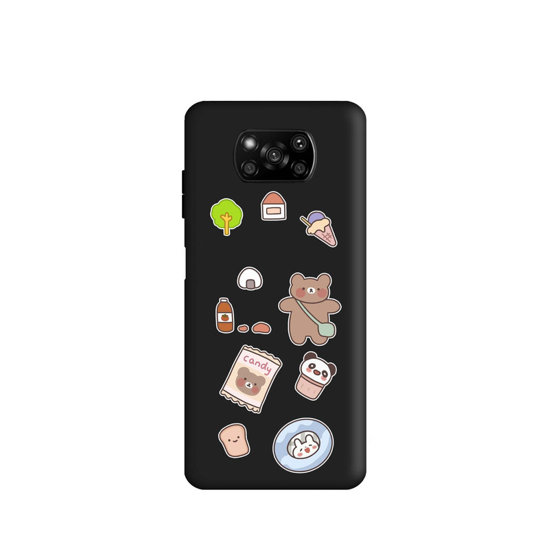 کاور طرح خرس شکلاتی کد m2929 مناسب برای گوشی موبایل شیائومی Poco X3 / Poco X3 Pro