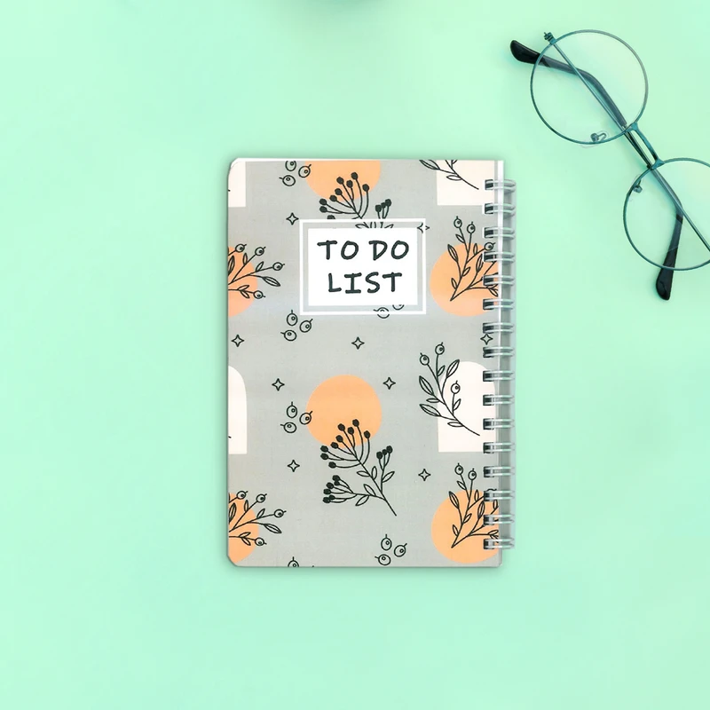 دفترچه یادداشت 60 برگ رز مدل TO DO LIST طرح جوانه