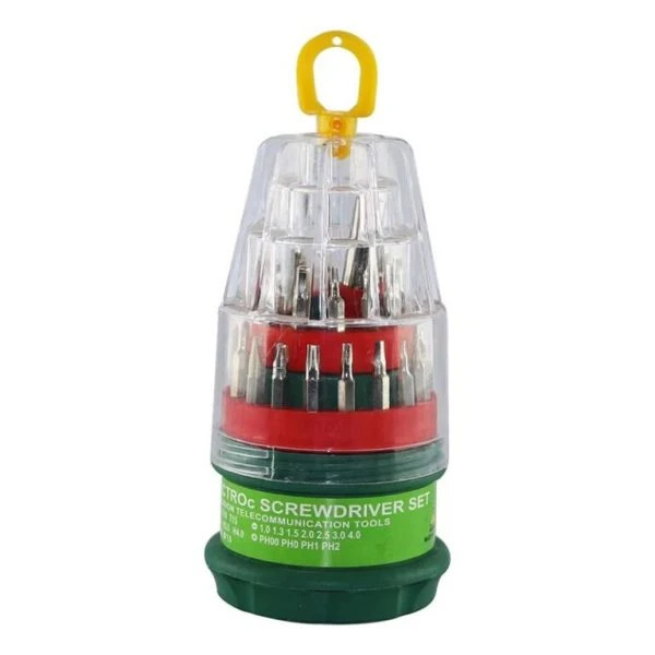 پیچ گوشتی و سری پیچ گوشتی مدل XR TOOLS بسته 31 عددی