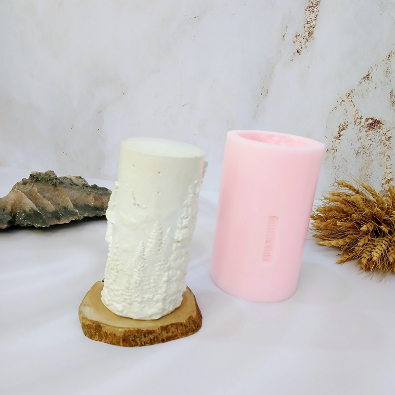 قالب شمع کوشا اکسسوری مدل استوانه طرح دار کد 003