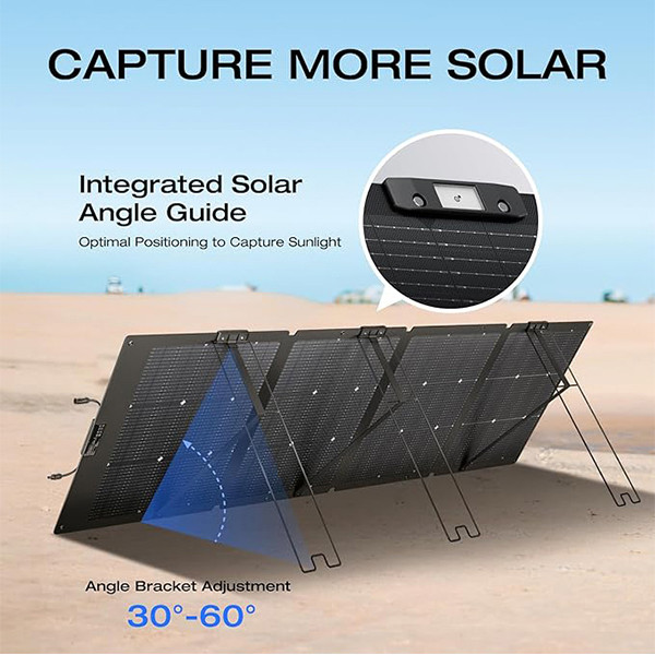 پنل خورشیدی اکوفلو مدل Portable Solar Panel ظرفیت 220 وات