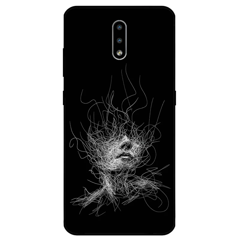 کاور مگافون طرح اسکچ صورت مدل 7423 مناسب برای گوشی موبایل نوکیا 2.3 