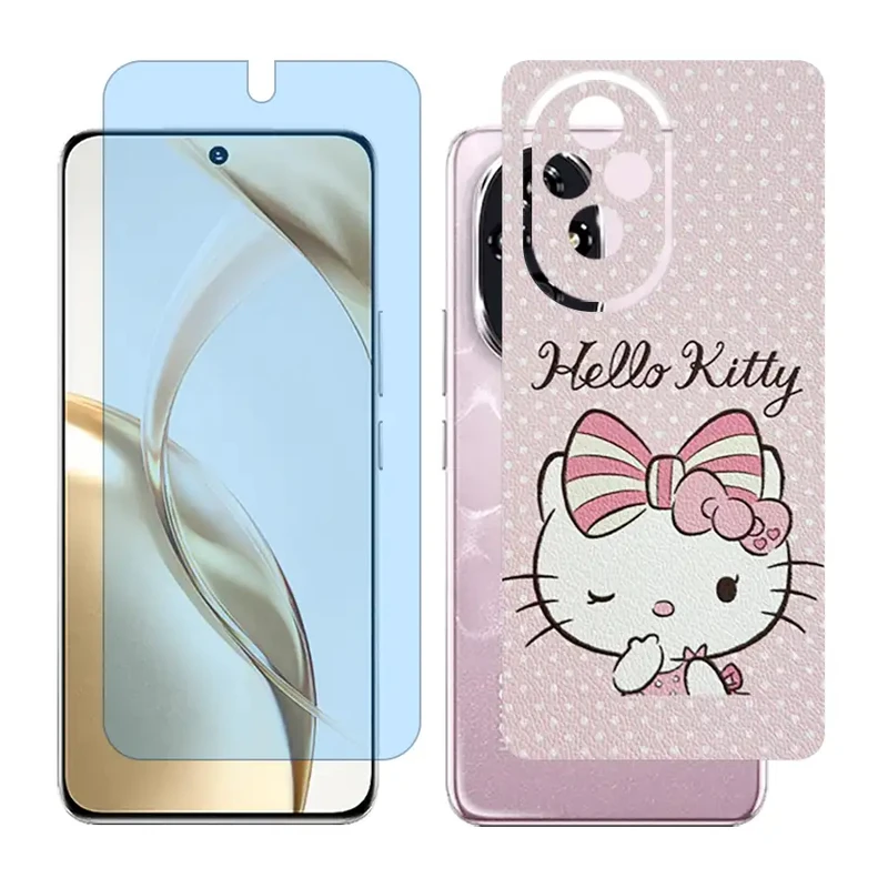 محافظ صفحه نمایش مات آنتی بلو گلس مدل Together مناسب برای گوشی موبایل آنر 200 / Honor 200 به همراه برچسب پوششی پشت گوشی