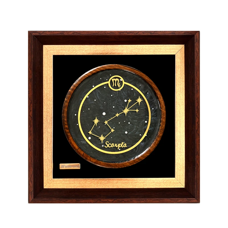 تابلو طلا کوب مارک گلد طرح نماد ماه تولد آبان کد ts07s