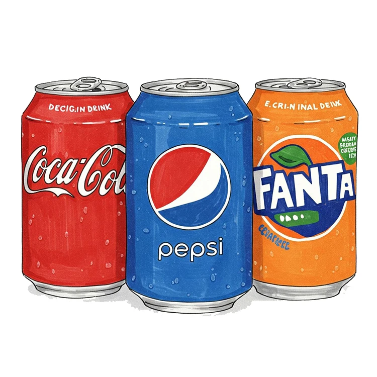 استیکر پارچه و لباس پاد آفرین مدل نوشابه کد 3759