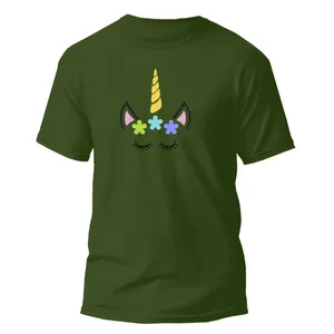 تی شرت آستین کوتاه دخترانه مدل Unicorn کد 022
