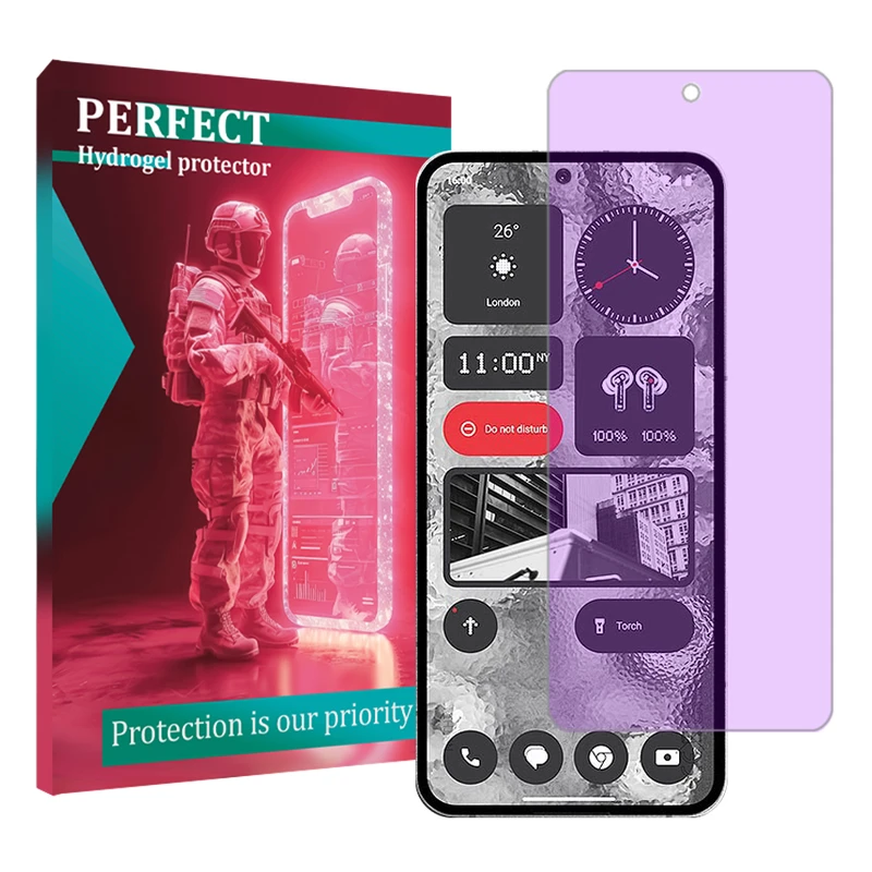 محافظ صفحه نمایش ضد اشعه بنفش پرفکت مناسب برای گوشی موبایل ناتینگ Phone 2
