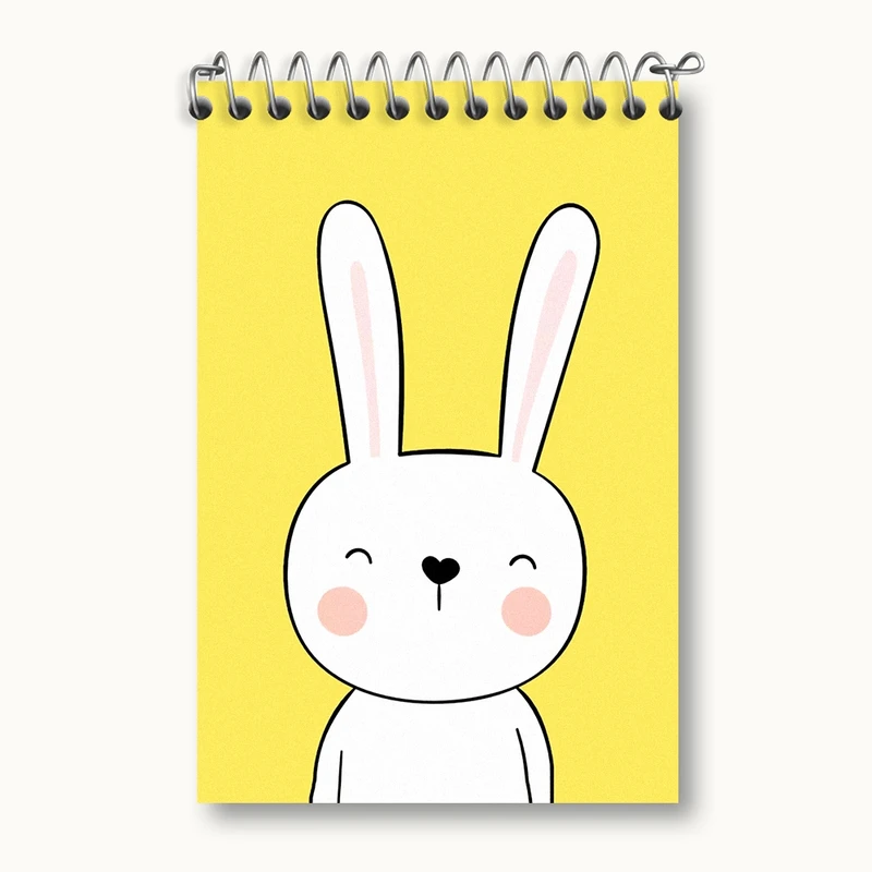 دفتر یادداشت 50 برگ خندالو مدل خرگوش کیوت کد F938