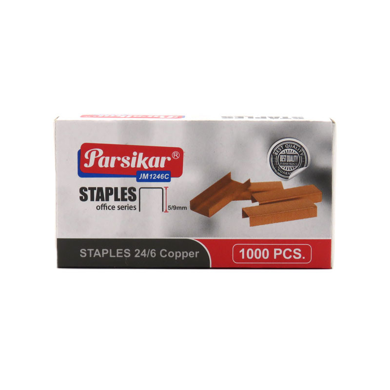 سوزن منگنه پارسیکار کد JM1246C سایز 24.6 بسته 1000 عددی