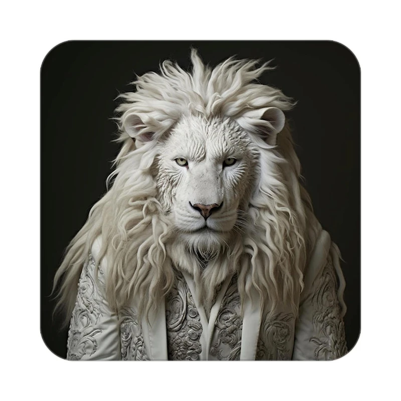 زیر لیوانی کاکتی طرح شیر مدل mp23062