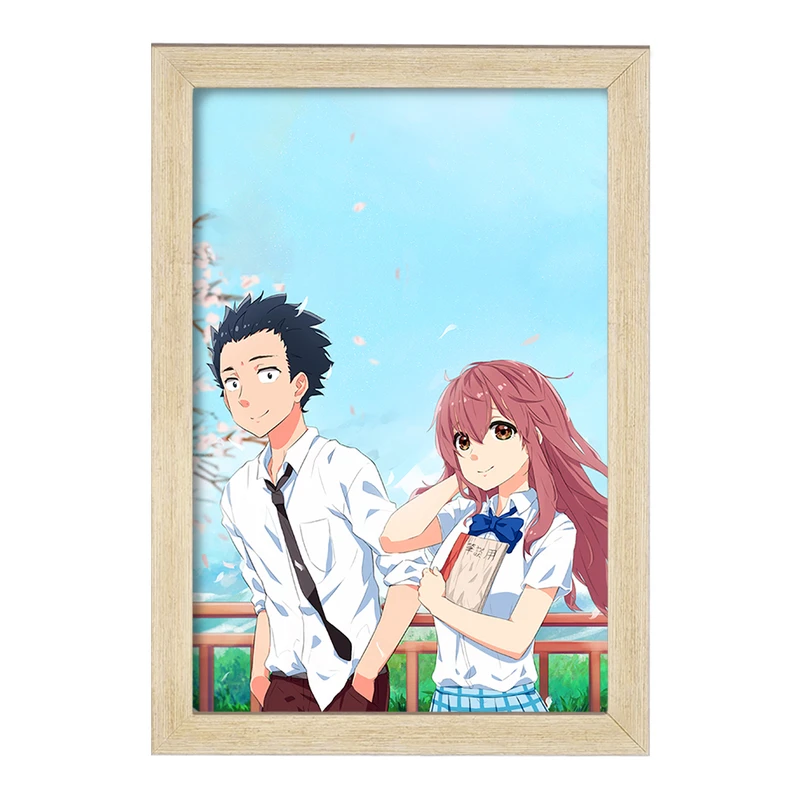 تابلو خندالو مدل شوکو نیشیمیا و شویا ایشیدا انیمه سایلنت ویس A Silent Voice  کد 15774