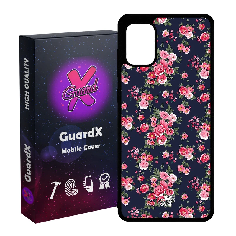 کاور گارد ایکس طرح Flower مدل Glass10130 مناسب برای گوشی موبایل سامسونگ Galaxy A51