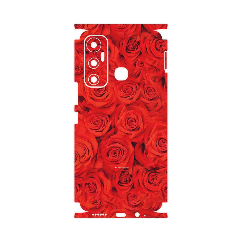 برچسب پوششی ماهوت مدل Red_Flower-FullSkin مناسب برای گوشی موبایل اینفینیکس Hot 11