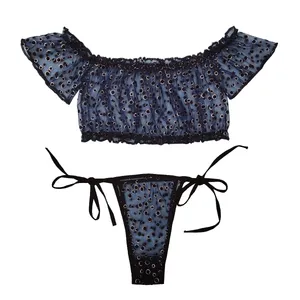 لباس خواب زنانه مدل توری زرکوب