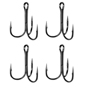 قلاب ماهیگیری مدل سه شاخ  سایز 4 بسته 4 عددی