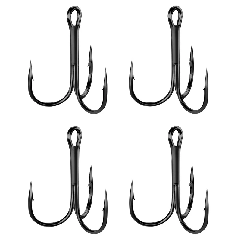 قلاب ماهیگیری مدل سه شاخ سایز 3 بسته 4 عددی