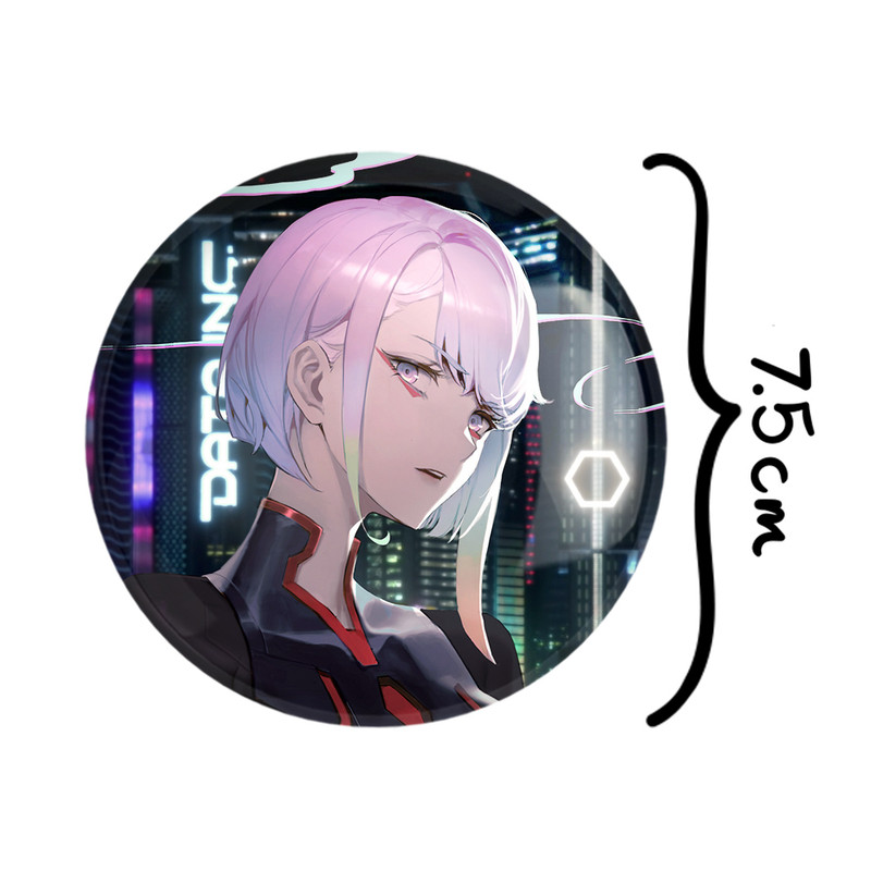 آینه جیبی خندالو مدل لوسی انیمه سایبرپانک کد 23964