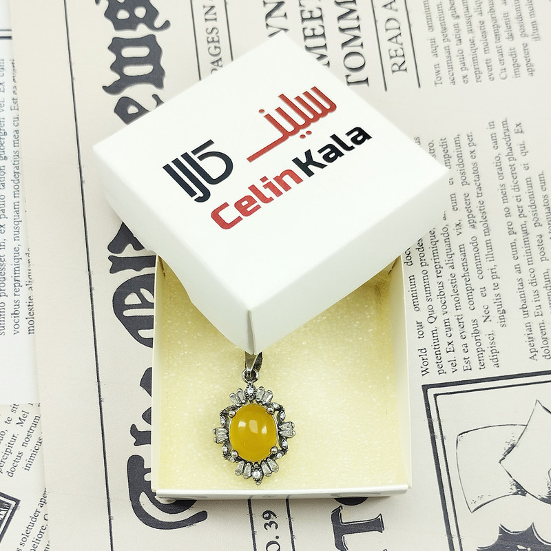 آویز گردنبند نقره زنانه سلین کالا مدل شرف الشمس کد 110
