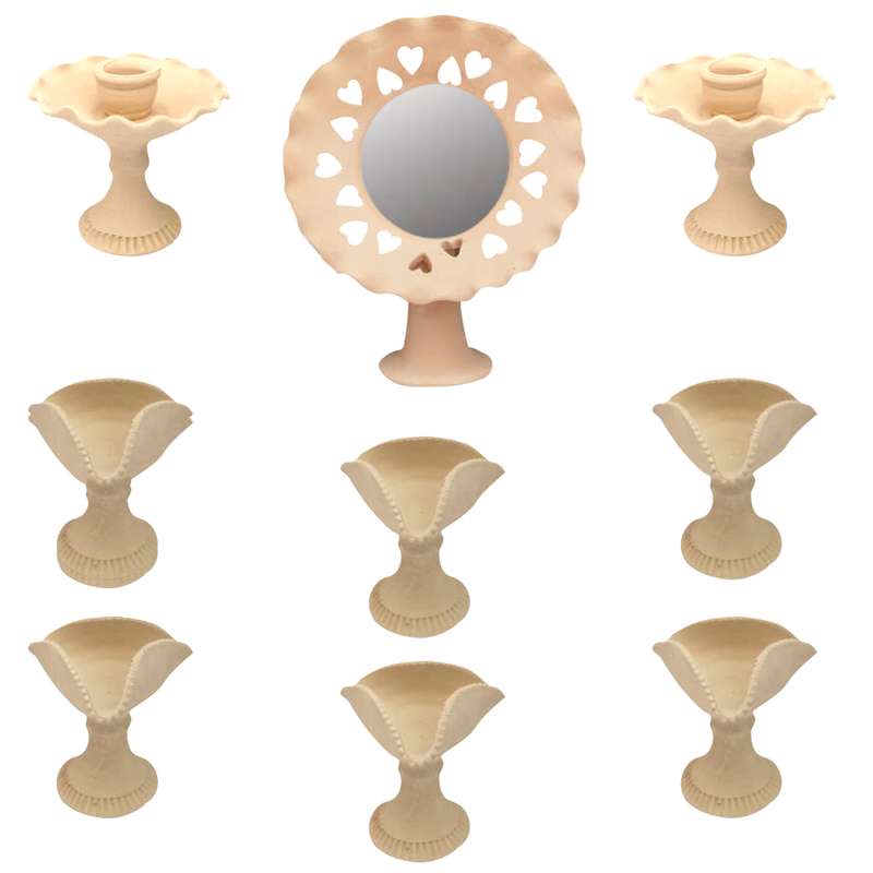   مجموعه ظروف هفت سین 9 پارچه طرح کاسه کد hk9